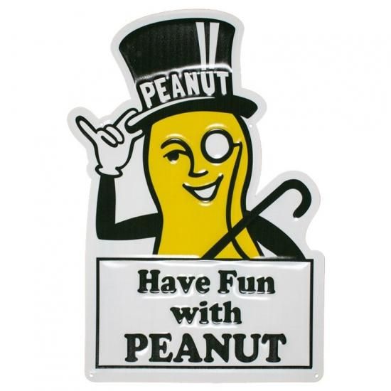 PEANUT　エンボスメタルサイン EMBOSS METAL SIGN　
