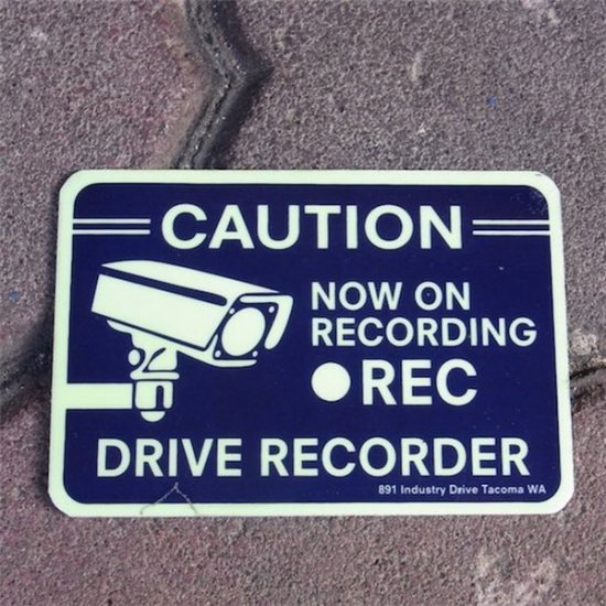  ߥƥåUS SECURITY SIGN STICKER DRIVE RECORDER ǥ Х ꥫ󻨲 ꥫ