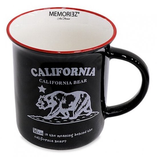カリフォルニアベア レトロ マグ Cali カリフォルニア ベアー ブラック Rr Mg Dca1607cbbk アメリカン雑貨 アメリカ雑貨 アメ雑 ちゃんぷ