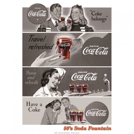 COKE Coca-Cola B2ݥ50's Soda Fountain˥黨 ꥫ󻨲