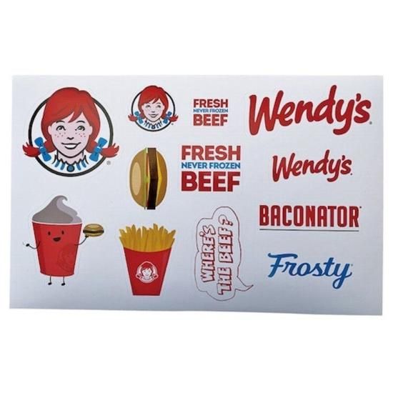  Wendys USA ステッカー STICKER SHEET アメ雑 アメリカン雑貨 アメリカ雑貨