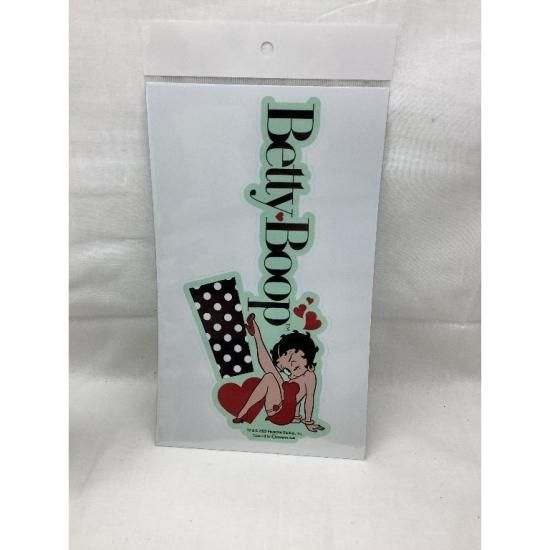 ベティーちゃん（足上げ） Betty Boop　ラージ サイズ ダイカット ステッカー（BB-ST-004D）