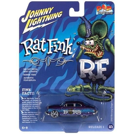 åȥե ߥ˥1:64 Rat Fink 1949 Mercury Coupe Custom ֡Хꥫ