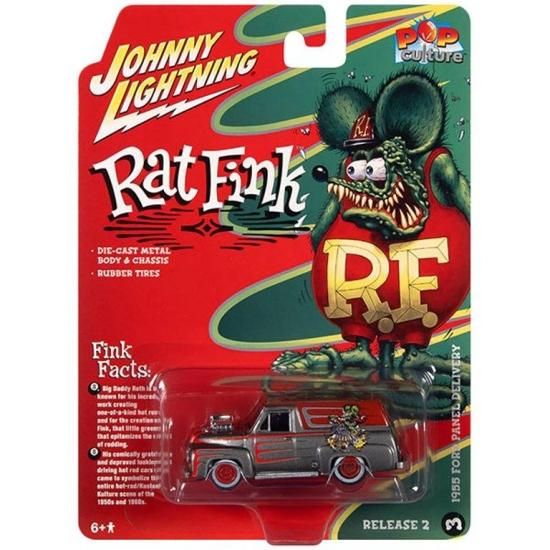 åȥե ߥ˥1:64 Rat Fink 1955 Ford Panel Delivery w/Engine Blower֡Хꥫ