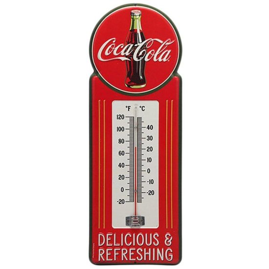 非売品 コカコーラ 壁掛け温度計 - インテリア時計