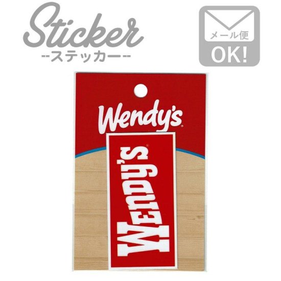 ǥ WENDY'S STICKER ƥåRED١/WHʸWEN-004