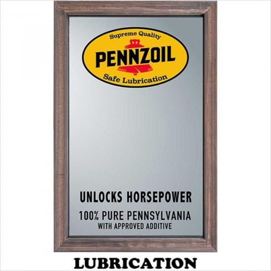ڥ󥺥PENNZOIL˥ѥ֥ߥ顼ƥꥢ ߥ顼  WOOD PUBMIRROR