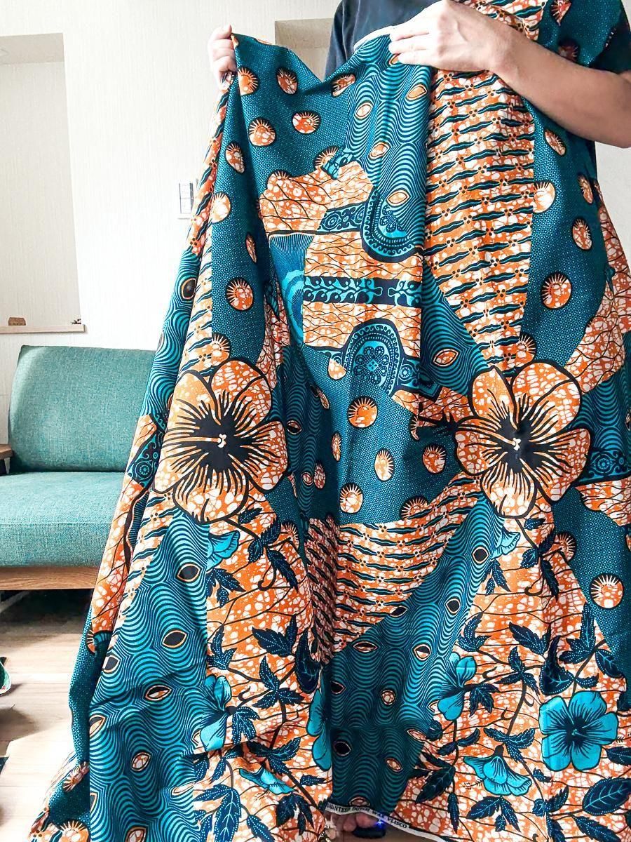 地下足袋 アフリカ布　パーニュ　柿渋　渦巻き　２３ｃｍ　７枚こはぜ　アーシング 地下足袋 アフリカ布 パーニュ 柿渋 渦巻き 23cm 7枚こはぜ