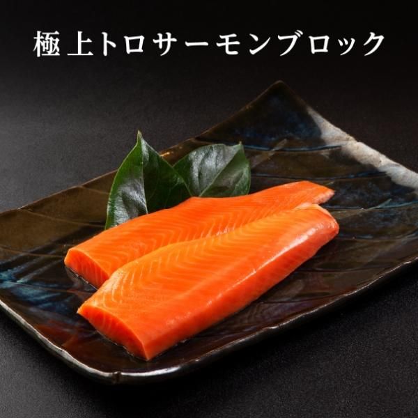 極上】トロサーモンブロック（約300～350g） - 北海道お取り寄せグルメ