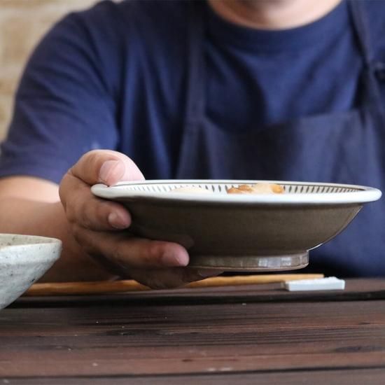 小石原焼 小石原焼き 飛び鉋 おでん皿 深皿 中皿 早川窯元 陶器