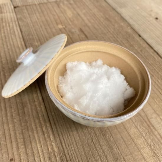 小石原焼 小石原焼き 塩壺 白 圭秀窯 陶器 保存容器
