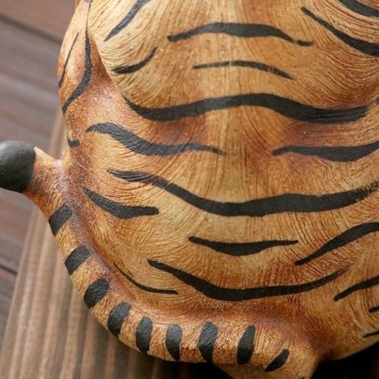 虎（トラ） オブジェ陶器 淵脇克仁作 陶仁 鹿児島 陶芸家 陶器