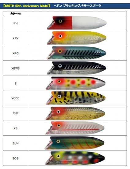 ヘドン プランキングバサースプーク 50th Anniversary Model ヘドン プランキングバサースプーク 50th Anniversary Model