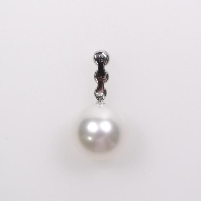 K18WG 白蝶真珠ダイヤモンドペンダントトップ - PEARL SEIWA K18WG 白蝶真珠ダイヤモンドペンダントトップ - PEARL SEIWA