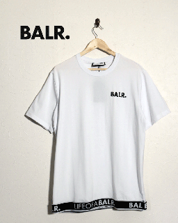 <strong>＜ 65％OFF ＞<br>【BALR. （ボーラー）】</strong><br>ロゴ入り裾ロゴテープ半袖Tシャツ[ size：L]
