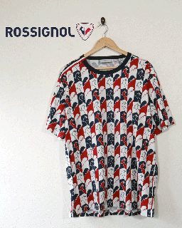 <strong>＜ 65％OFF ＞<br>【ROSSIGNOL（ロシニョール）】</strong><br>総柄半袖Tシャツ[ size：XL]