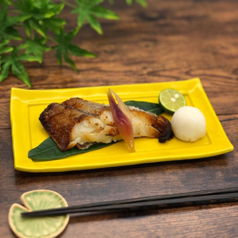 和食器 チーズと生ハムの温前菜添え 幸せイエロー 黄色 スクエア