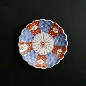 錦きく紋菊割小皿 - 陶舗サノヤ「オンラインストア」