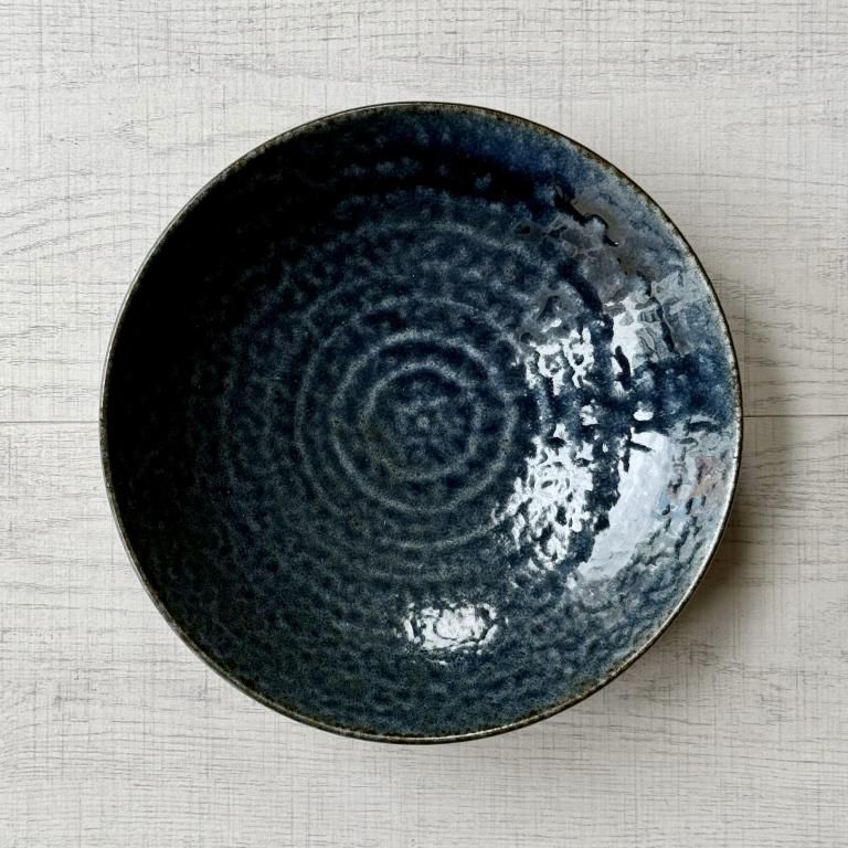 伊羅保七寸深皿 蒼-ao- - 陶舗サノヤ「オンラインストア」