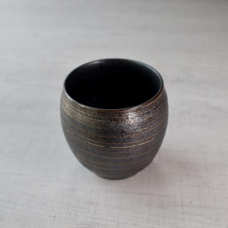 結晶金銀彩ペア樽型カップ - 陶舗サノヤ「オンラインストア」