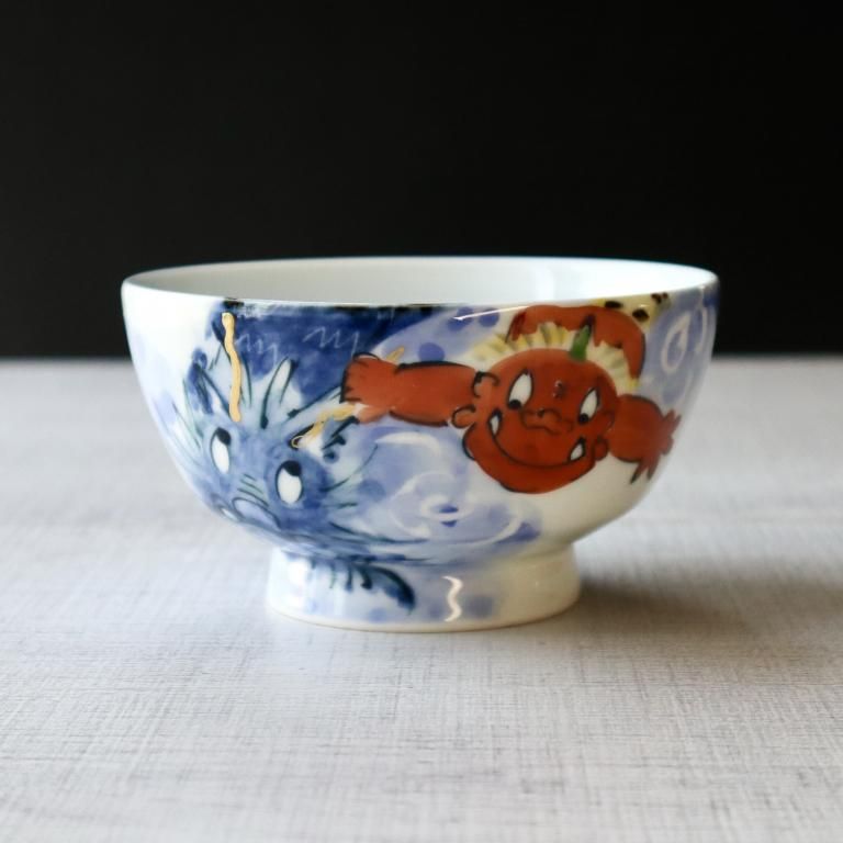 江戸時代【鬼神　鬼】焼き物　陶器 鬼の器