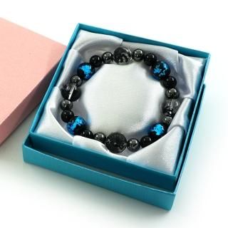 アラシャンうさぎさん&とんぼ玉ブレスレット⑤•*¨*•.¸¸♬ ハンドメイドアクセサリーのとんぼ玉が作れる体験工房・とんぼ玉