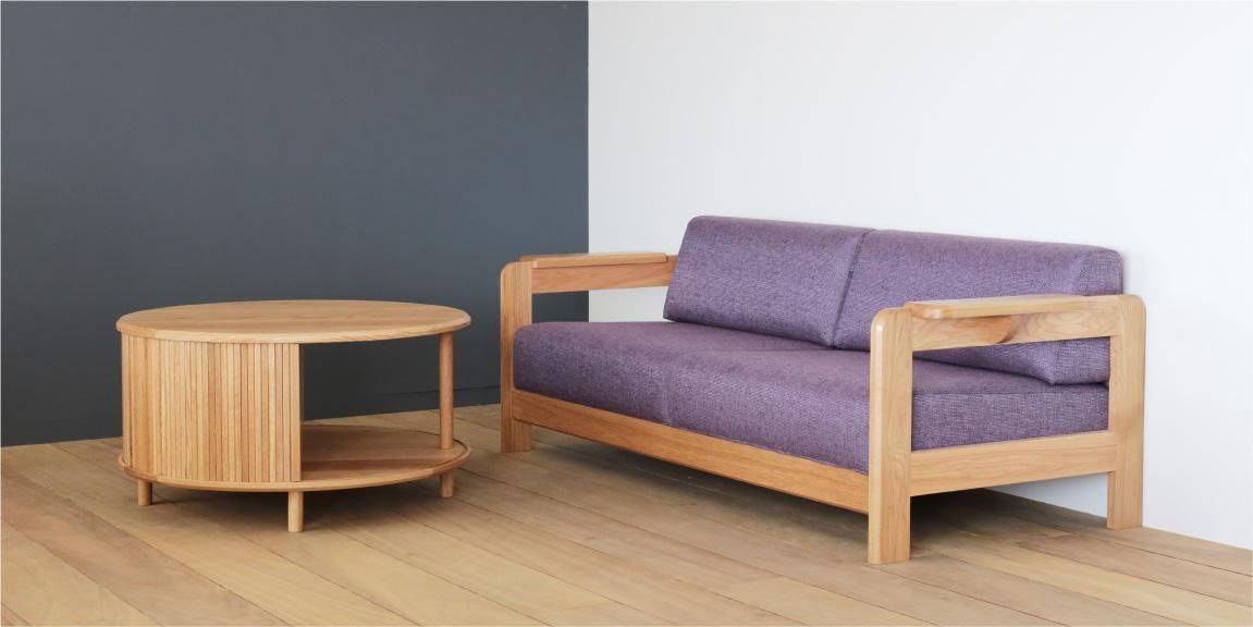 あかね出品 　Luminous Daybreak テープカット6box JYABARA Round Table - AKI+ 秋月木工有限会社
