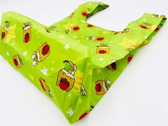 エコバッグ総柄（グリーン） ぐんまちゃんと星 - ぐんまーと