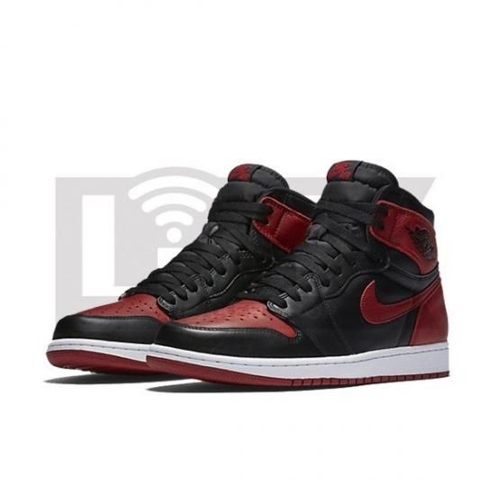 NIKE AIR JORDAN 1 RETRO HIGH OG BANNED 2016 BLACK/VARSITY RED ...