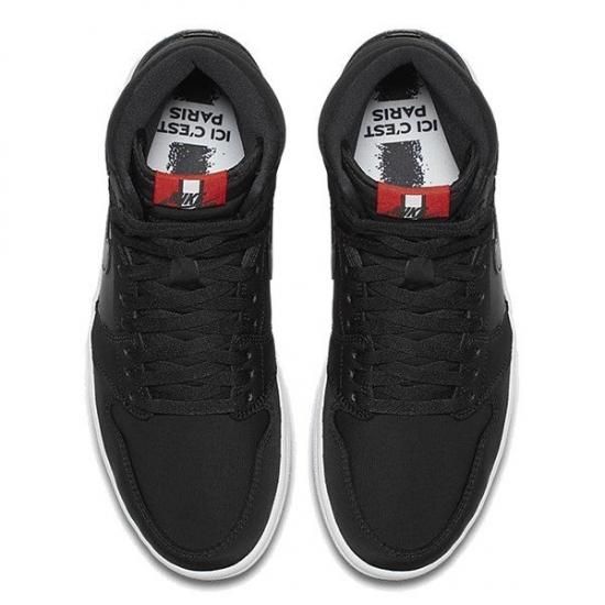 NIKE AIR JORDAN 1 HIGH RETRO PSG BLACK/CHALLENGE RED