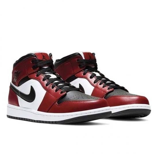 Air jordan 1 mid 'bred' - black/red cheap