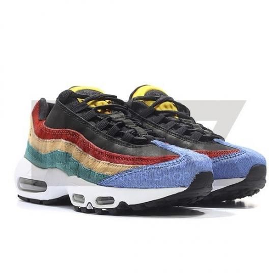 NIKE WMNS AIR MAX 95 PRM PONY HAIR BLACK BLACK DK CAYENNE R TL MULTICOLOR SNEAKER SHOP LINK