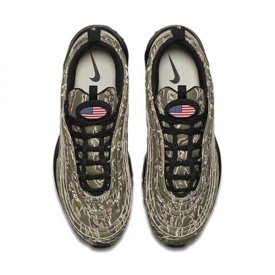 NIKE AIR MAX 97 PREMIUM QS COUNTRY CAMO PACK USA CAMO MEDIUM OLIVE BLACK DESERT SAND RIDGERROCK SNEAKER SHOP LINK