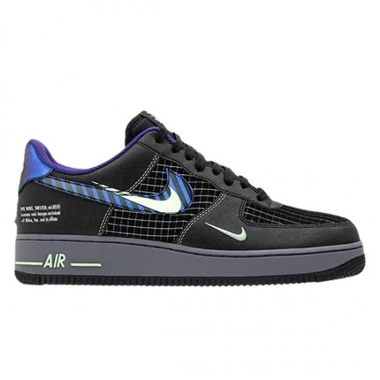 NIKE AIR FORCE 1 LOW FUTURE SWOOSH ANTHRACITE COURT PURPLE VAPOR GREEN -  SNEAKER SHOP LINK