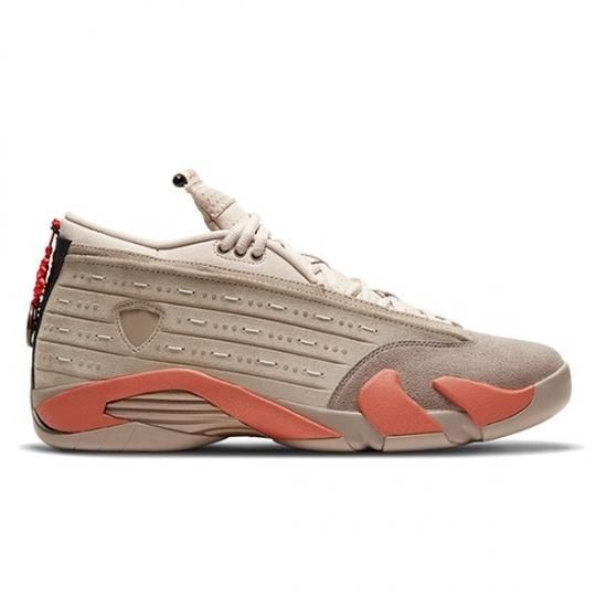 NIKE AIR JORDAN 14 RETRO LOW SP X CLOT SEPIA STONE/TERRA BLUSH-DESERT SAND  - SNEAKER SHOP LINK