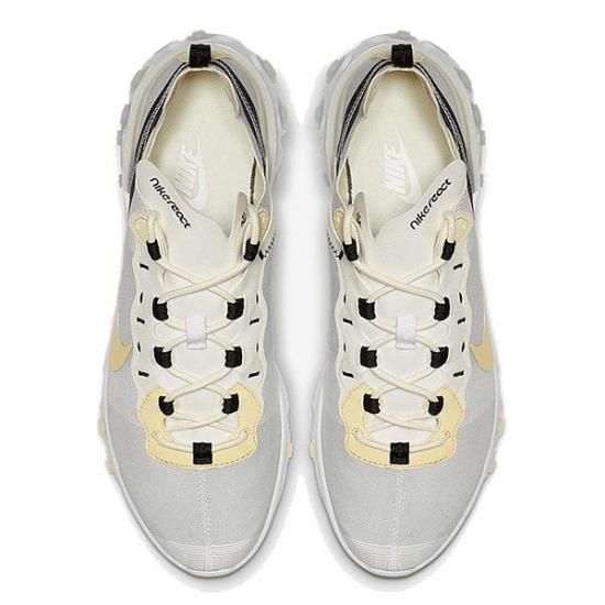 NIKE REACT ELEMENT 55 WHITE PALE VANILLA BLACK PALE IVORY SNEAKER SHOP LINK