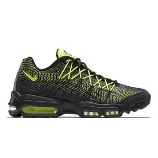 NIKE AIR MAX 95 ULTRA JACQARD YELLOW GRADATION BLACK/VOLT-DARK GREY-METALLIC SILVER 749771-007