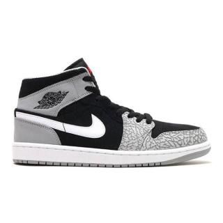 NIKE AIR JORDAN 1 MID SE ELEPHANT TOE BLACK UNIVERSITY RED WHITE DM1200-016