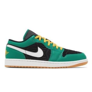 NIKE AIR JORDAN 1 LOW SE HOLIDAY SPECIAL MALACHITE BLACK TAXI FIRE RED DQ8422-300