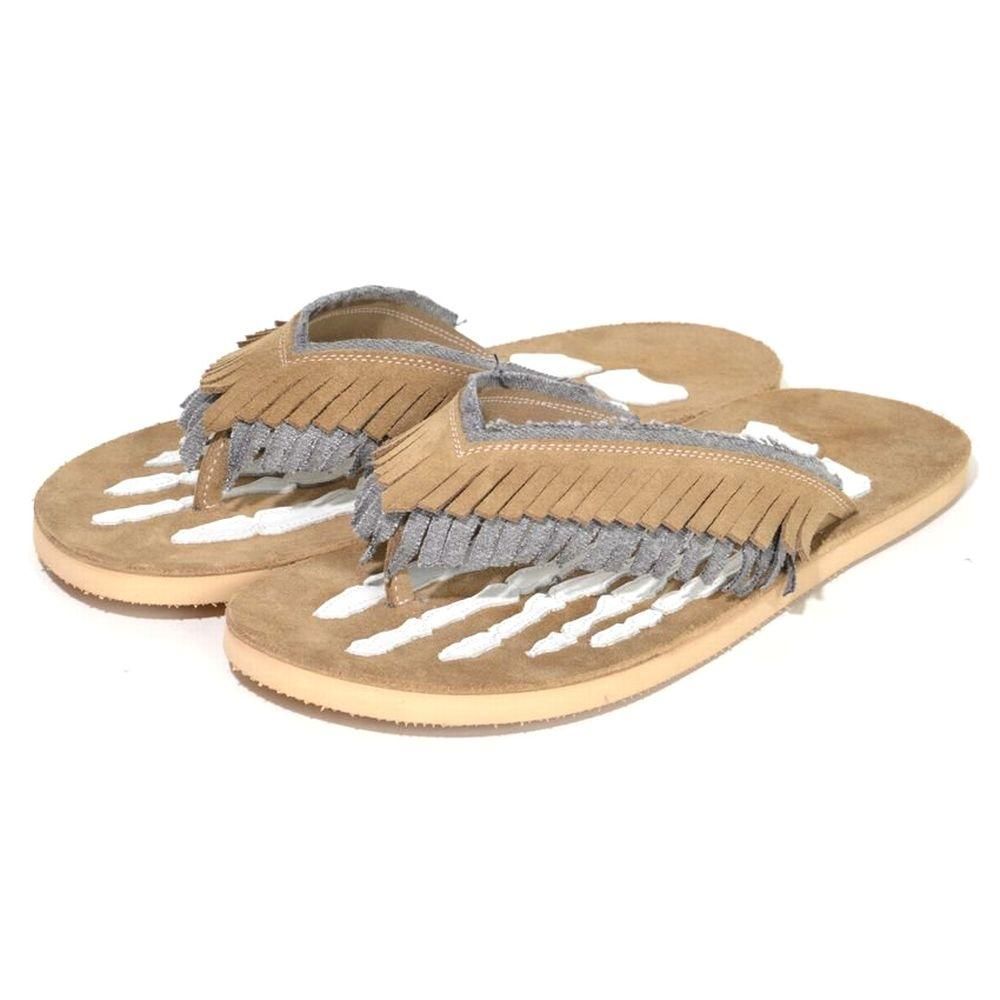 BOWWOW 「FRINGE BEACH SANDAL - レザーサンダル」 - Mate-N-Raw