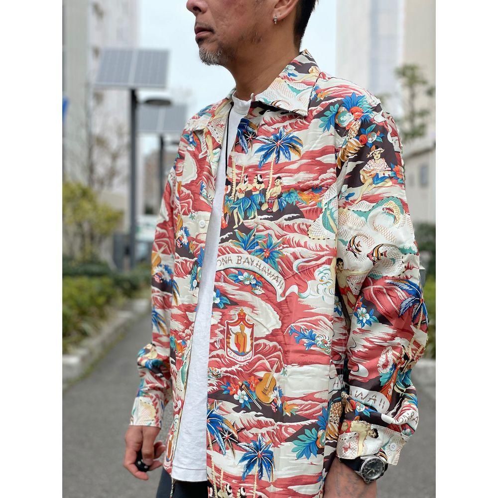 KONA BAY HAWAII 「LAND OF ALOHA - 長袖アロハシャツ」 - Mate KONA BAY HAWAII 「LAND OF ALOHA - 長袖アロハシャツ」 - Mate