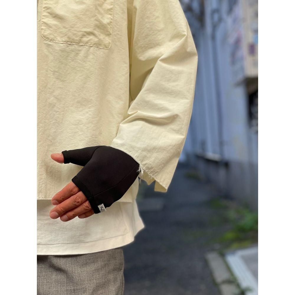 COOTIE PRODUCTIONS/Lowgauge Fingerless Knit Glove（Black