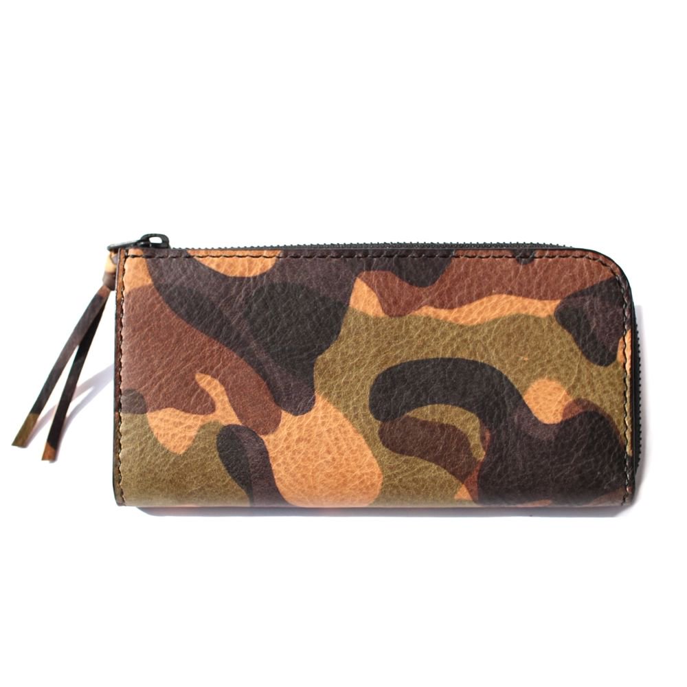 UNPLUGGED LEATHER 「CAMO L-ZIP LONG WALLET - ロングウォレット