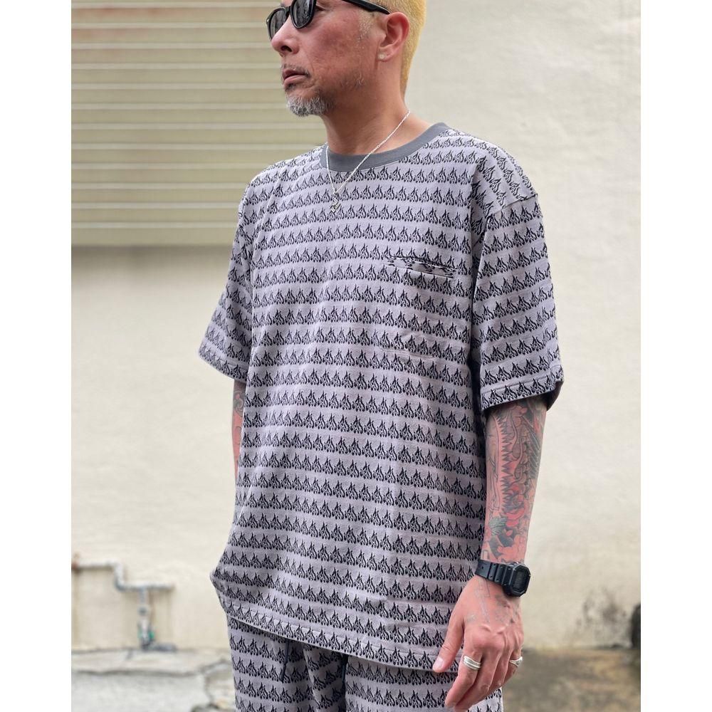 【美品】RADIALL FLAMES-CREW NECK POCKET Tシャツ CLINK｜RADIALL FLAMES - CREW NECK POCKET T-SHIRT L/S (WHITE