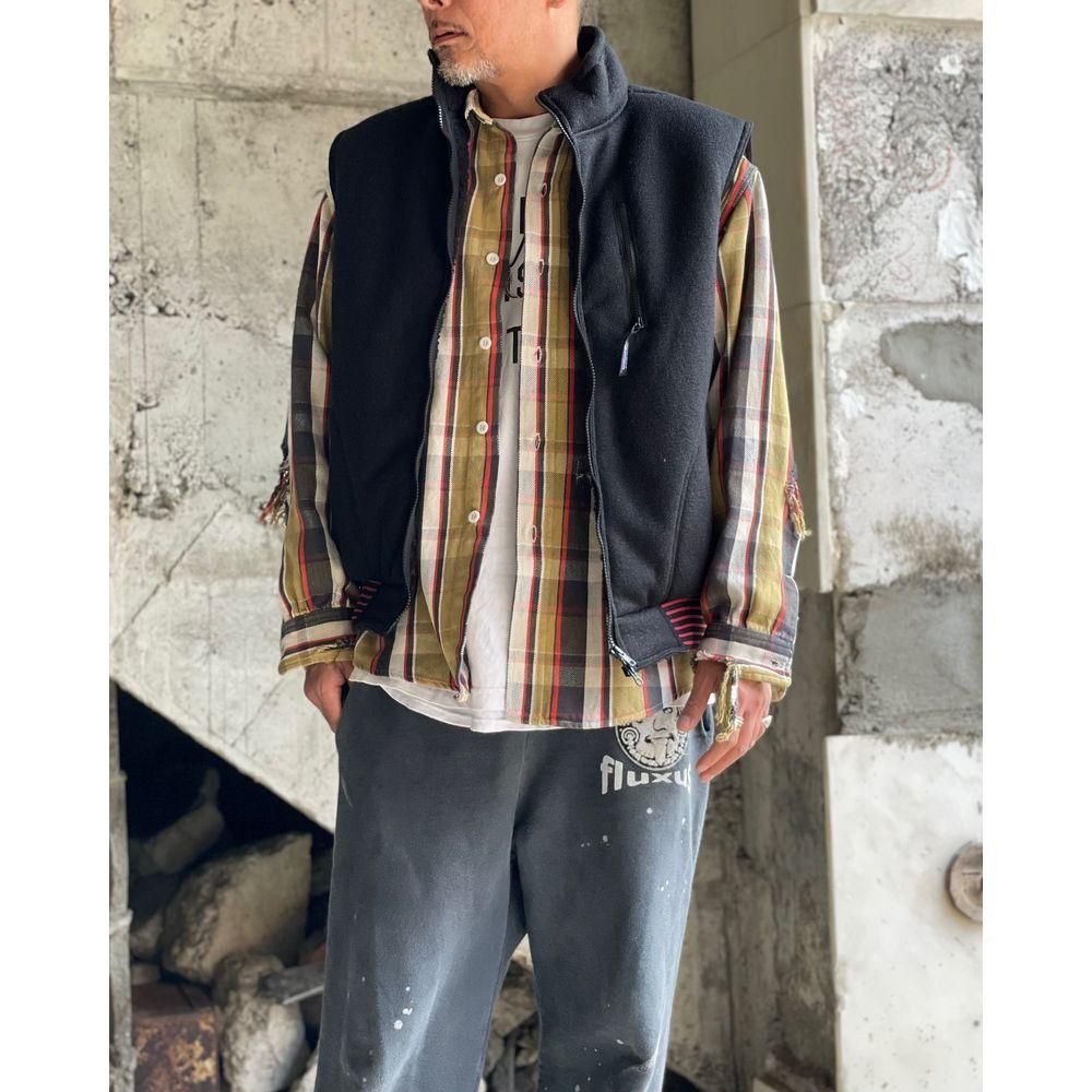 LAST 1】BOWWOW「REPAIR AGEING FLANNEL SHIRTS - フランネルシャツ