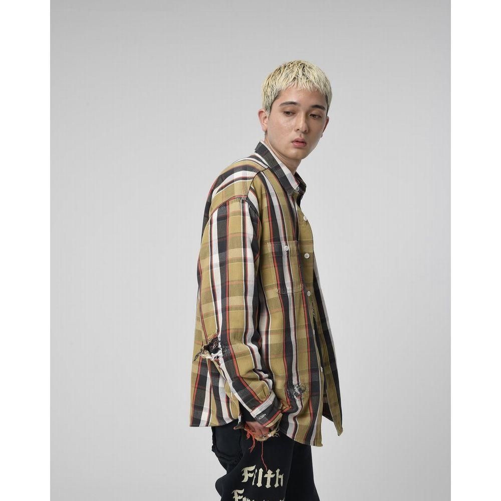 BOWWOW「REPAIR AGEING FLANNEL SHIRTS - フランネルシャツ