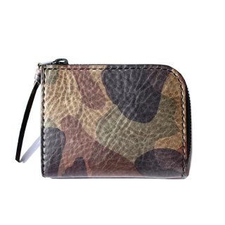 UNPLUGGED LEATHER L-ZIP MINI WALLET CAMO - ߥ˥åȡ