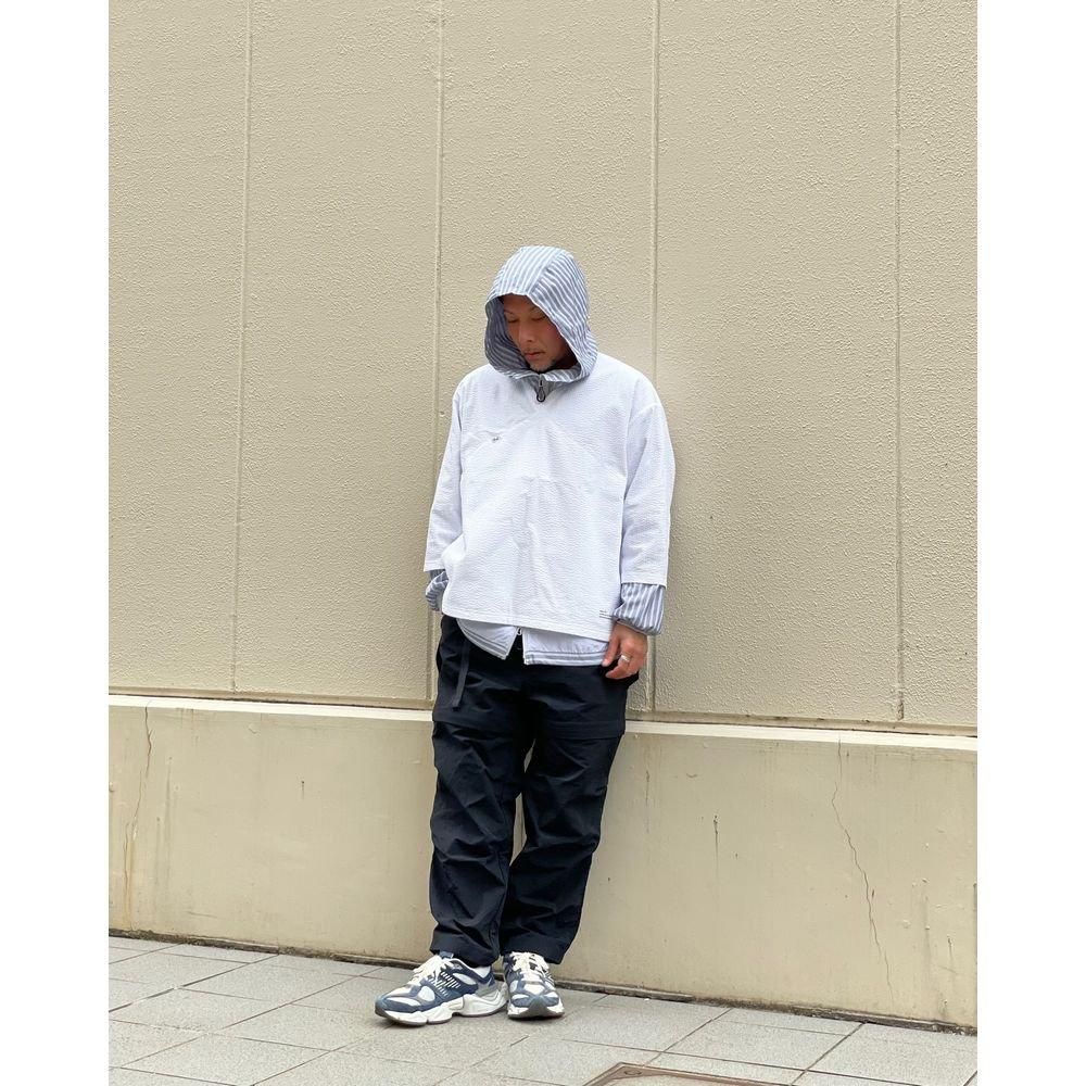 専用　CMF コムフィ アウトドアガーメント シアサッカー 作務衣 シャツ 白 LAST 1】CMF OUTDOOR GARMENT「SAMUE SHIRTS - プルオーバー