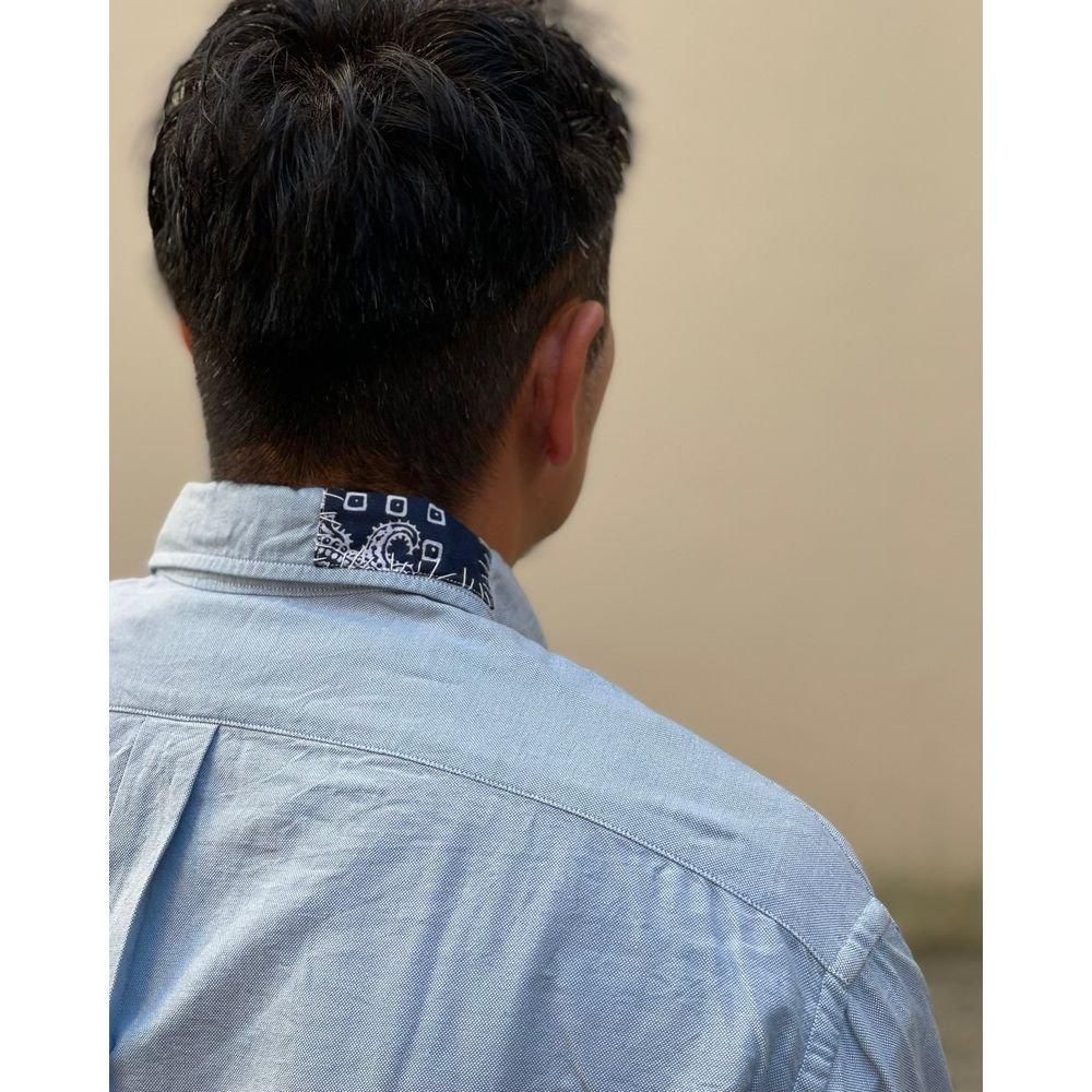 BOWWOW シャツ Lサイズ OXFORD BD SHIRTS BANDANNA REPAIRED オックスフォードシャツ