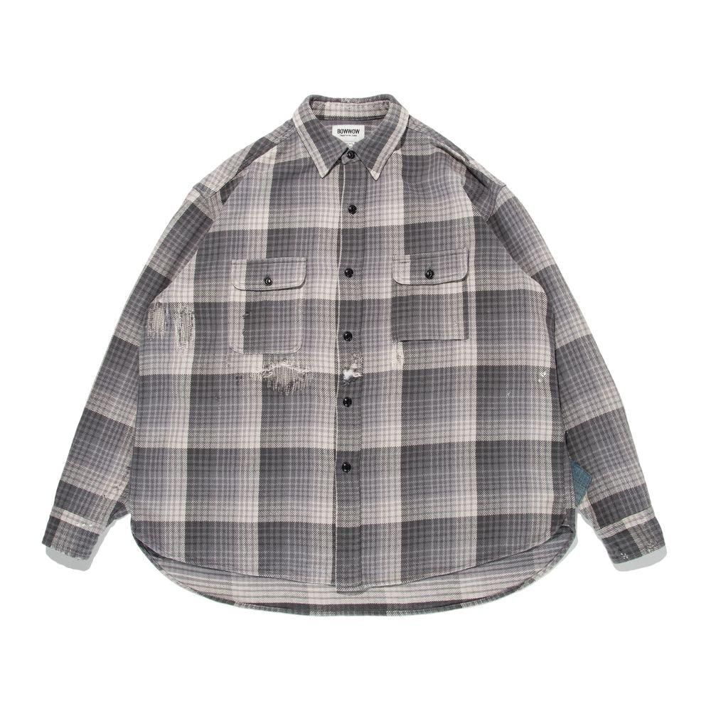 LAST 1】BOWWOW「DELUXE FLANNEL SHIRTS REPAIRED - チェック LAST 1】BOWWOW「DELUXE FLANNEL SHIRTS REPAIRED - チェック